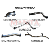 3in Turbo Back without Muffler (Landcruiser HDJ79 90+)