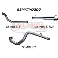 3in No Cat & No Rear Muffler (Prado KDJ120/150 02+)