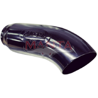 3in Turbo Back with Cat & Black Tip Stainless Steel - Quiet (Landcruiser 300 Series 21+) - Black