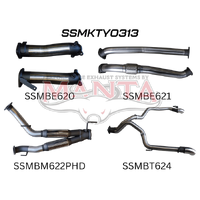 Dual 3in No Cat, with Hotdog Exit L & R (Landcruiser VDJ200 07+)