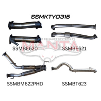 Dual 3in No Cat, with Hotdog 4in Exit (Landcruiser VDJ200 07+)