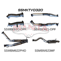 Dual 3in with Cat & Hotdog 4in Tailpipe w/ Rear Muffler (Landcruiser VDJ200 07+)