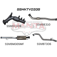 3in Turbo Back Muffler with Cat (Hilux GUN125R 15+)