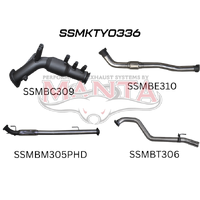 3in Turbo Back Hotdog with Cat (Hilux GUN125R 15+)