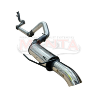 3in Turbo Back Without Cat & With Rear Muffler, 4in Dump Tip (LANDCRUISER 300 SERIES V6)