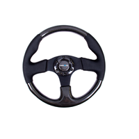 Carbon Fiber Steering Wheel 315mm Perforated Black