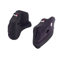ST5 Series Helmet Cheek Pads - 25MM - Black - Pair