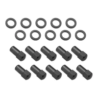Wheel Lug Nut Kit Black Street Pro 007 Dome head Length 1.70 1/2 1.00 " shank Set of 10