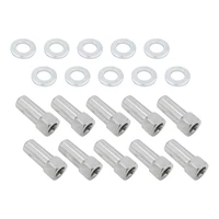 Wheel Lug Nut Kit Chrome Cragar Weld SST Open End Mag Length 1.91 7/16 1.380 " Shank Set of 10