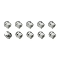 Wheel Lug Nut Kit Chrome Acorn Open End Bulge Length 0.87 7/16 " Set of 10