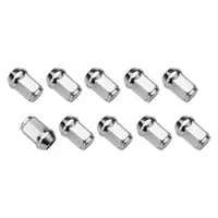 Streetpro Wheel Lug Nut Kit Chrome Acorn Bulge Length 1.42 1/2 " Set of 10
