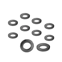 Street Pro Wheel Lug Nut Washers Black Mag Wheel Lug Nut Washers Set of 10 2.8mm T/27mm OD