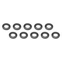 Street Pro Wheel Lug Nut Washers Black SST Set of 10 4mm T/31.8mm OD