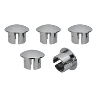 Street Pro Wheel Plugs Chrome Pushin 11/16in Hole Streetpro Weld Cragar Set of 5