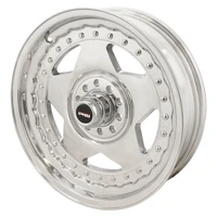 Street Pro Convo Pro Wheel Polished 17x4.5in For Holden For Chevrolet For Ford Dual Bolt Circle -6 2.50" Back Space