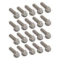 Beadlock Ring Bolt & Washer Kit, Titanium, 5/16''-18 Thread, 1.00'' UHL (25mm), 20 Pack