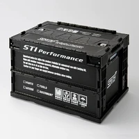 STI Genuine Folding Workshop Storage/Container 50 Litres - Black