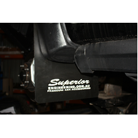 Superior Premium Mudflaps Suitable for Toyota LandCruiser 200 Series 2016-2021 Facelift Front (Pair)