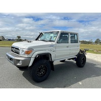 Wide Legal Weld In Coil Conversion 4 Inch Lift Suits 33-35 Inch Tyres Track Corrected Chromoly Diamond Diff 4T GVM Dual Cab VSC Models (LandCruiser 79