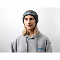 Grey Beanie with White Outline Logo Each