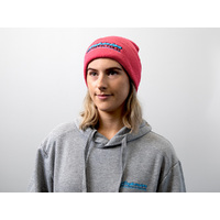 Pink Beanie with Black Outline Logo Each
