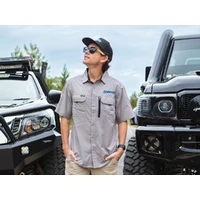 Mens Short Sleeve Fishing Shirt Stone Each