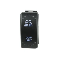 Rocker Switch Camp Light Blue LED Each