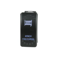 Rocker Switch Winch Freespool Blue LED Each