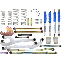 Nitro Gas Twin Tube Superflex 6 Inch 150mm Lift Kit (Landcruiser 80/105 Series 90-07) 0-60kg Accessories 300kg to GVM Constant Load ABS (Braided) Rear
