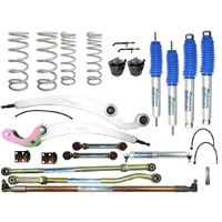 Nitro Gas Twin Tube Superflex 6 Inch 150mm Lift Kit (Patrol GU Wagon 00+) With Rear Mushroom Bushes No Sway Bar 0-60kg Accessories 0-300kg Constant Lo