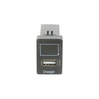 USB Charge with Voltage Meter Socket /LandCruiser 200 Series Each (Hi-Lux Revo/Landcruiser 200 Series)