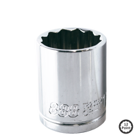 1/2" Drive Socket - 12pt SAE - 888 Series - Individual