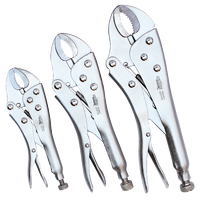 Locking Plier Set - Curved Jaw - 888 Series - 3pc