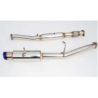 N1 Turbo Back Exhaust Non Resonated w/Catless Down Pipe, Ti Tip (WRX/STI GD 01-07)