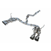 R400 Turbo Back Exhaust System w/SS Tips - Manual (WRX 15-21)