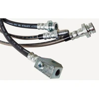 Brake Hose Kit Front - Braided (Landcruiser 80/105 Series) non-ABS