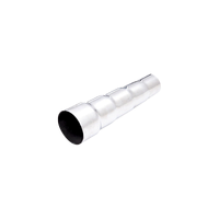 46mm to 66mm Multi-Step Transition Pipe - Stainless Steel