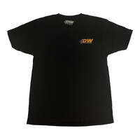 Black T-Shirt with DW Logo on Front and Graphic on Back
