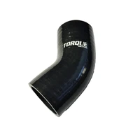45 Degree Silicone Elbow - 3 inch, Black