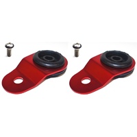 Radiator Mount Combo with Inserts (Evo 7-9) Red