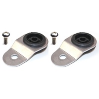 Radiator Mount Combo with Inserts (Evo 7-9) Silver
