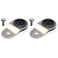 Radiator Mount Combo with Inserts (Evo 7-9) Silver