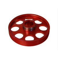 Lightweight Crank Pulley (Genesis Coupe 3.8 2010+) Red
