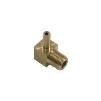 Brass 1/8 in NPT Fitting - 90 Degree Barb 