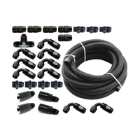 Braided Fuel Line Kit for -6 FPR + Flex Fuel Kit (WRX 01-14/STI 01+)