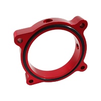 Throttle Body Spacer (Mustang GT 5.0L 11-16) Red