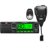 5 Watt DIN Mount UHF CB Radio with Wireless PTT & ScanSuit