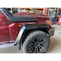 Fibreglass Front Extended Guard Flares +50mm Pair (Landcruiser 76/78/79 Series)