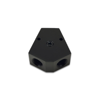 Y-Block Adapter with 1/8" NPT Port Single Size: 1/2" NPT Dual Size: 1/2" NPT