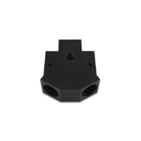 Y-Block Adapter with 1/8" NPT Dual Size: -8 ORB